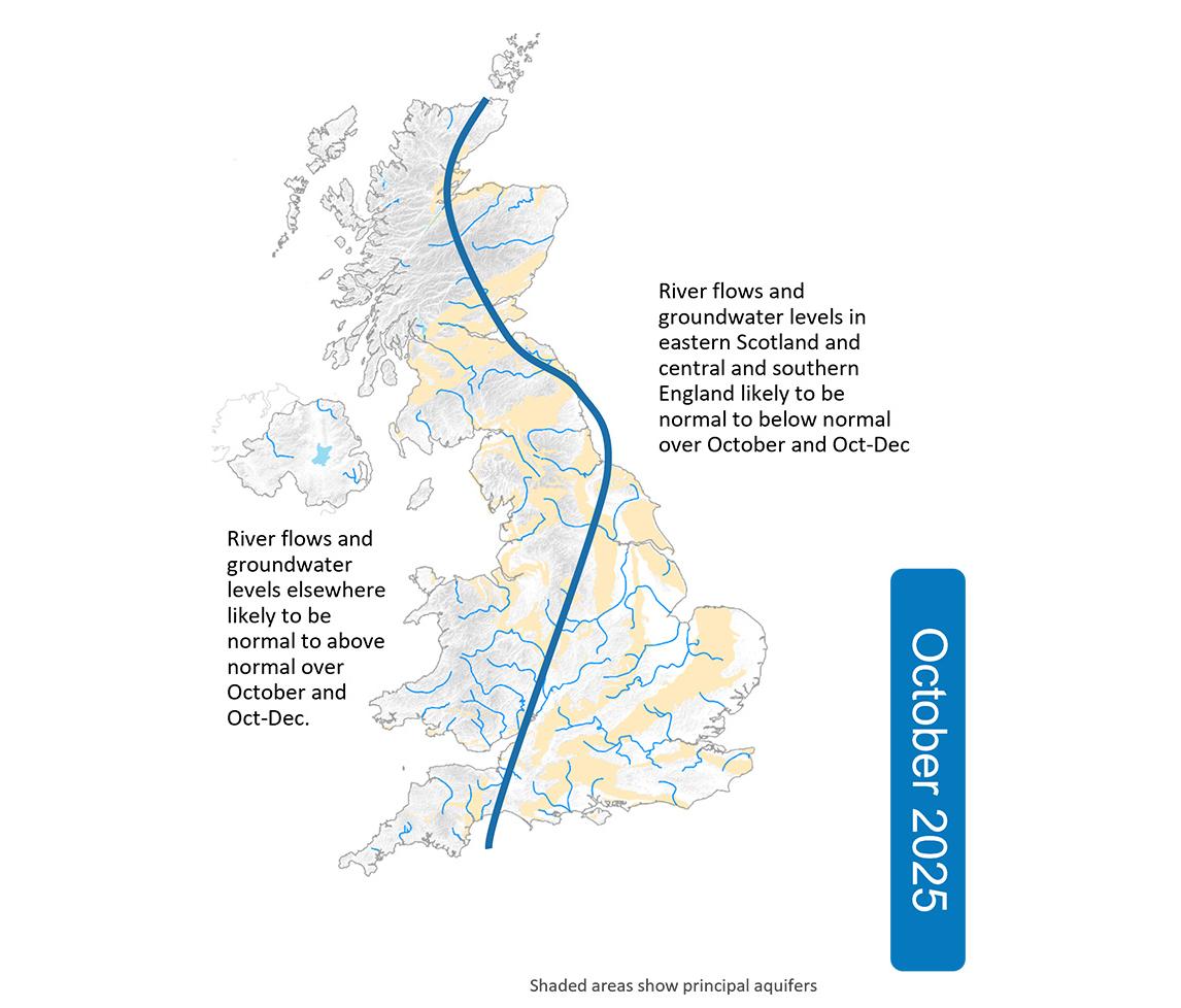 October 2025_Hydrological Outlook Map